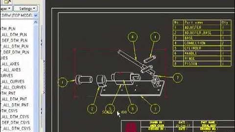 How to create an assy drawing with BOM table