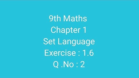 9th Maths... Exercise :1.6...2nd sum....