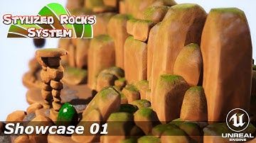 01 - Stylized Rock System: Showcase 1 (Unreal Engine 5)