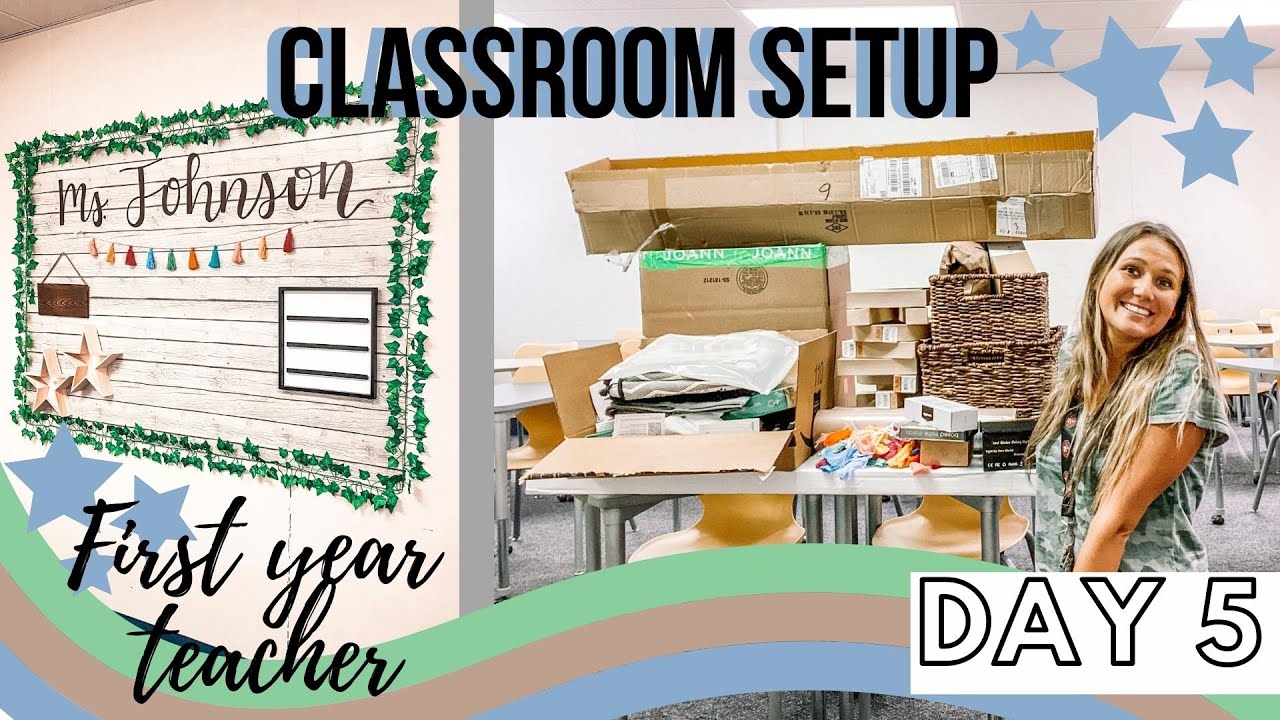 CLASSROOM SETUP DAY 5 |First Year High School Teacher| - YouTube