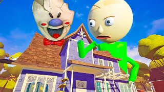 Funny Hello Neighbor VS Baldi - Funny Neighbor And Rod |FIGCH|