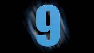 10 Second Blue Countdown Timer! NO AUDIO