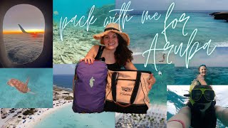 PACK WITH ME FOR ARUBA IN JUST A BACKPACK!