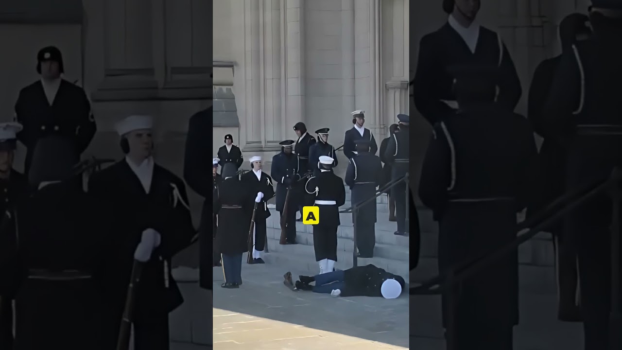 SHOCKING Soldier Falls During President Jimmy Carter's Funeral!😮