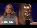 Jodie Foster Has A Badass Skull Cane | CONAN on TBS