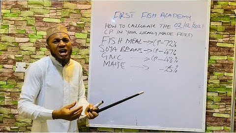 FISH FEED EXPENSIVE? How to formulate and calculate the CRUDE PROTEIN content in your feed produced.