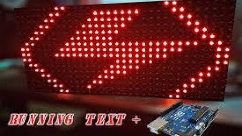 Arduino + P10 LED 32x16