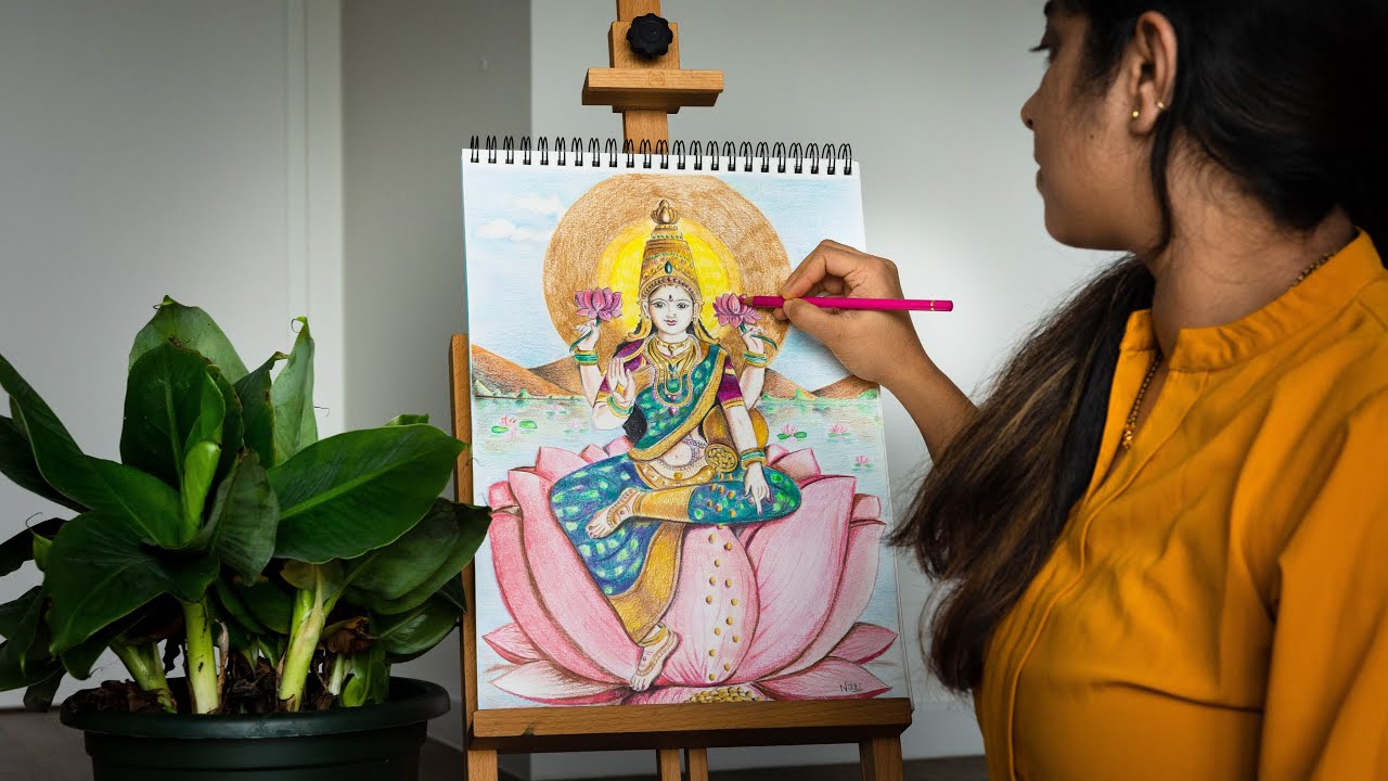 Goddess Parvati and Lord Ganesha Painting  MeMerakicom