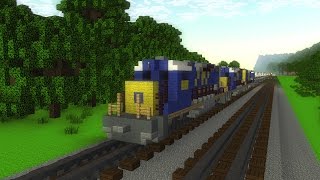 Minecraft Railfanning in the Mountains Animation