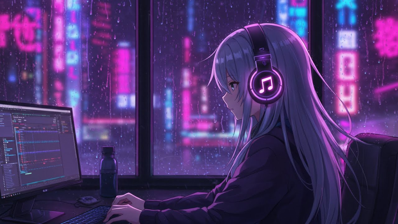 Rainy Night LoFi 🌙 Study & Relax Beats for Focus, Work & Calm | Deep ...