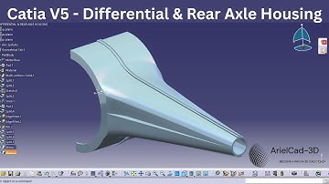 HOW TO MODEL A DIFFERENTIAL & REAR AXLE HOUSING IN CATIA V5 | 1928 Alfa Romeo Spider 6C - LESSON 15