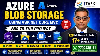 Azure Blob Storage in ASP.NET Core MVC | End-to-End Project with SQL Server | By Mr. Narendrababu