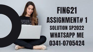 fin621 assignment 1 sp2022 fin621