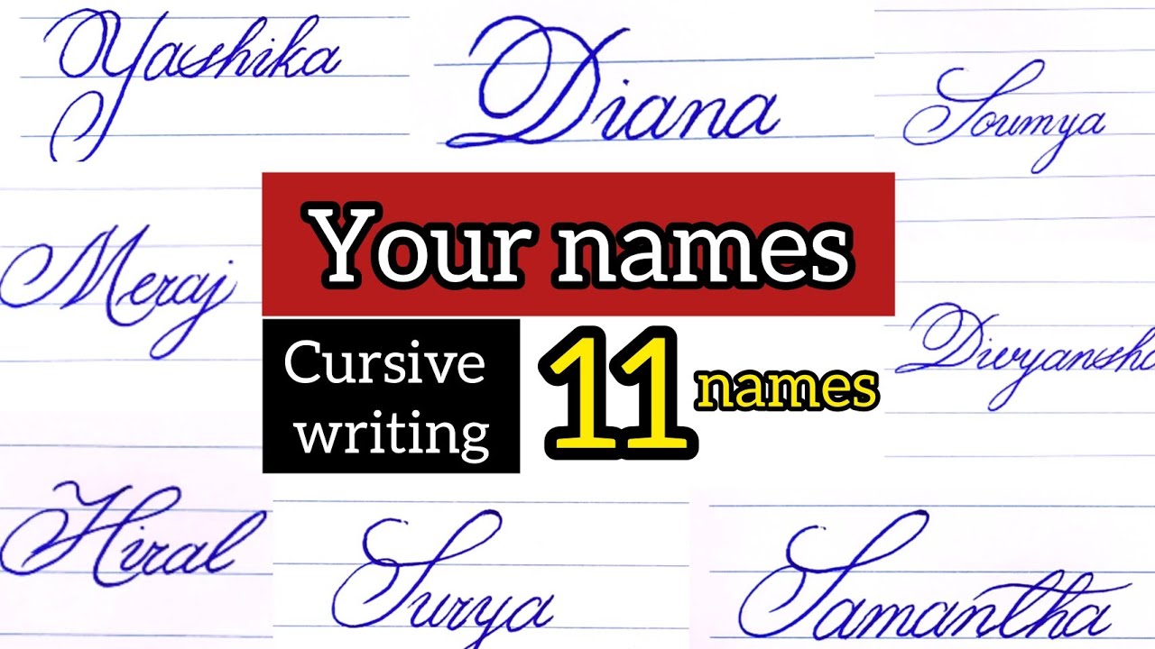 your names part7/How to write your name beautifully/Cursive writing for ...