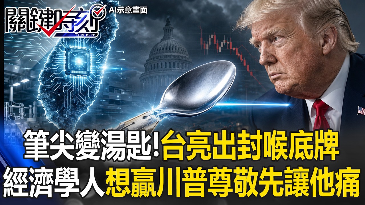 筆尖變湯匙！台灣亮出一劍封喉底牌 經濟學人獻策「贏得川普尊敬先讓他痛」！ 【關鍵時刻】20260702-1 張炤和
