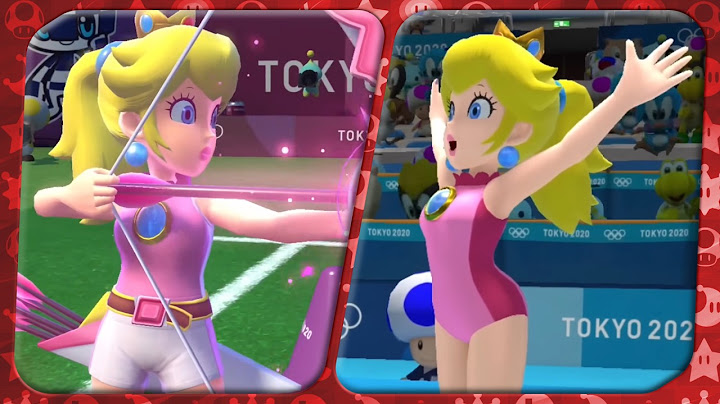Mario & Sonic aux Jeux Olympiques de Tokyo 2020 ᴴᴰ Tous les 24 Événements (Gameplay de Peach)