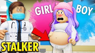 My Stalker Finds out about MY BABY'S GENDER REVEAL!! (Roblox Brookhaven Rp)