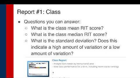 MAP Essential Reports
