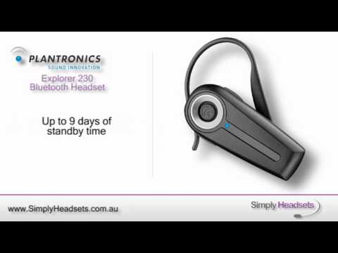 Plantronics Explorer 230 Bluetooth Video Overview