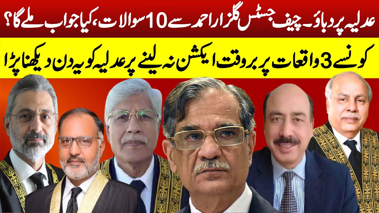 10 Important questions to Chief Justice Gulzar Ahmad || Ali Ahmad Kurd speech