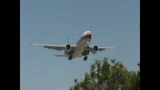 China Cargo Airlines Boeing 777-200LRF lands at LAX