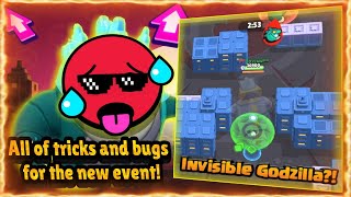 All of tricks and bugs for the new event (Godzilla)! BrawlStars OP Gameplay