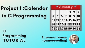 calendar in c programming | calendar project in c programming | sameercoding