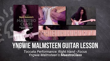 🎸 Yngwie Malmsteen Guitar Lesson - Toccata Performance: Right Hand - Focus - TrueFire
