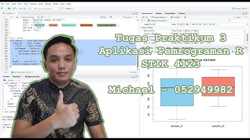 Tugas Praktikum 3, Aplikasi Pemrograman R | Michael - 052949982