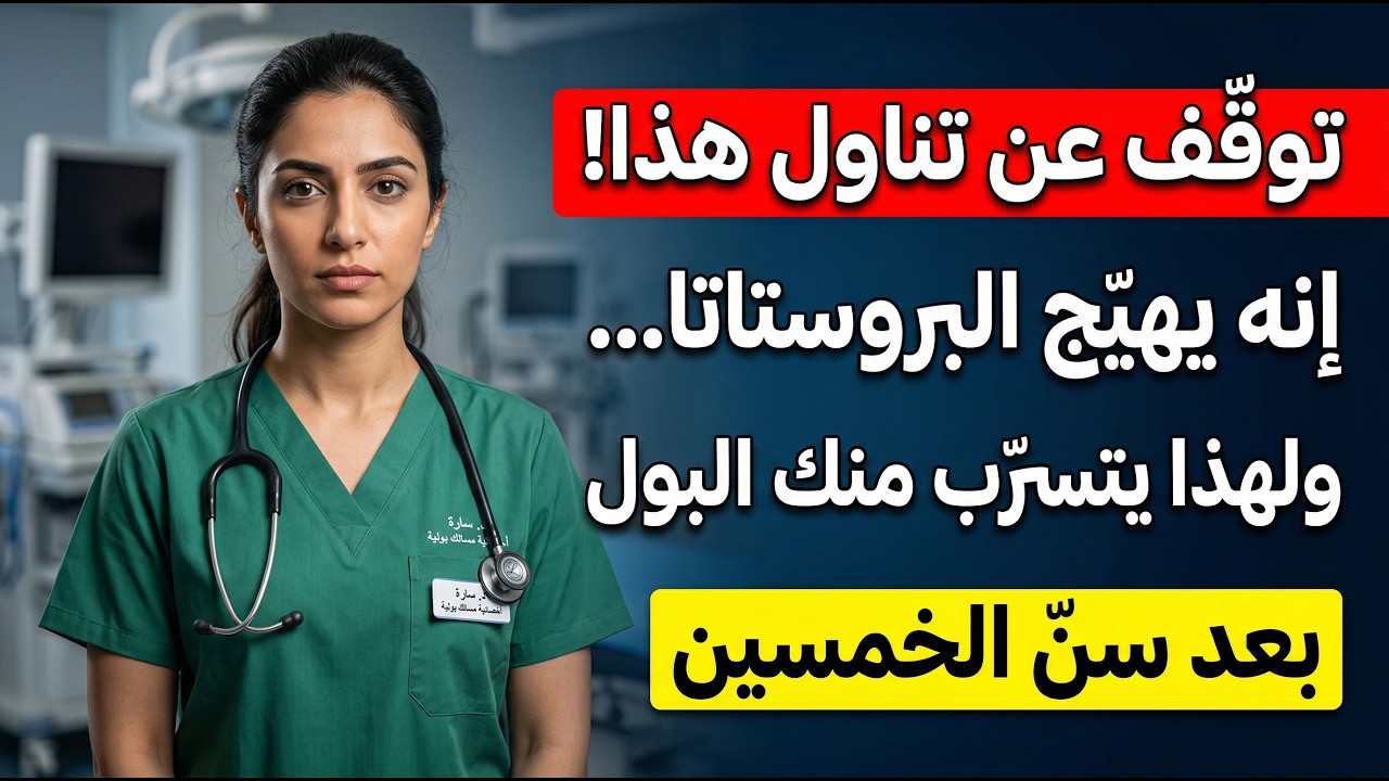 طبيبة مسالك بولية تنصح: توقف عن تناول هذا الطعام، لأنه يهيّج البروستاتا ولهذا يتسرّب البول منك.