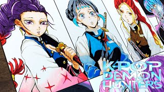 Drawing K-Pop Demon Hunters As Demon Slayer Kimetsu No Yaiba 鬼滅の刃