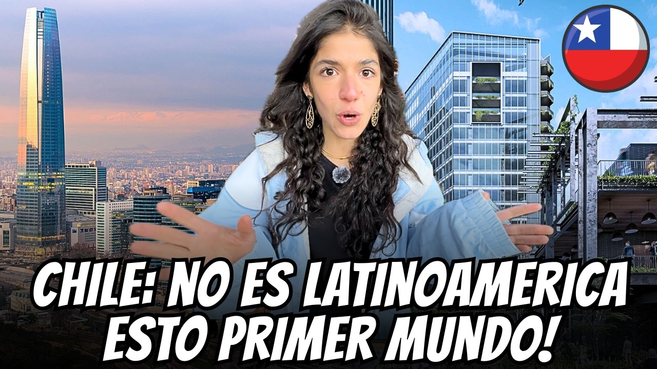 CHILE NO ES LATINOAMÉRICA 😱 | Madrileña llega a Santiago y ALUCINA con lo MODERNO 🇨🇱