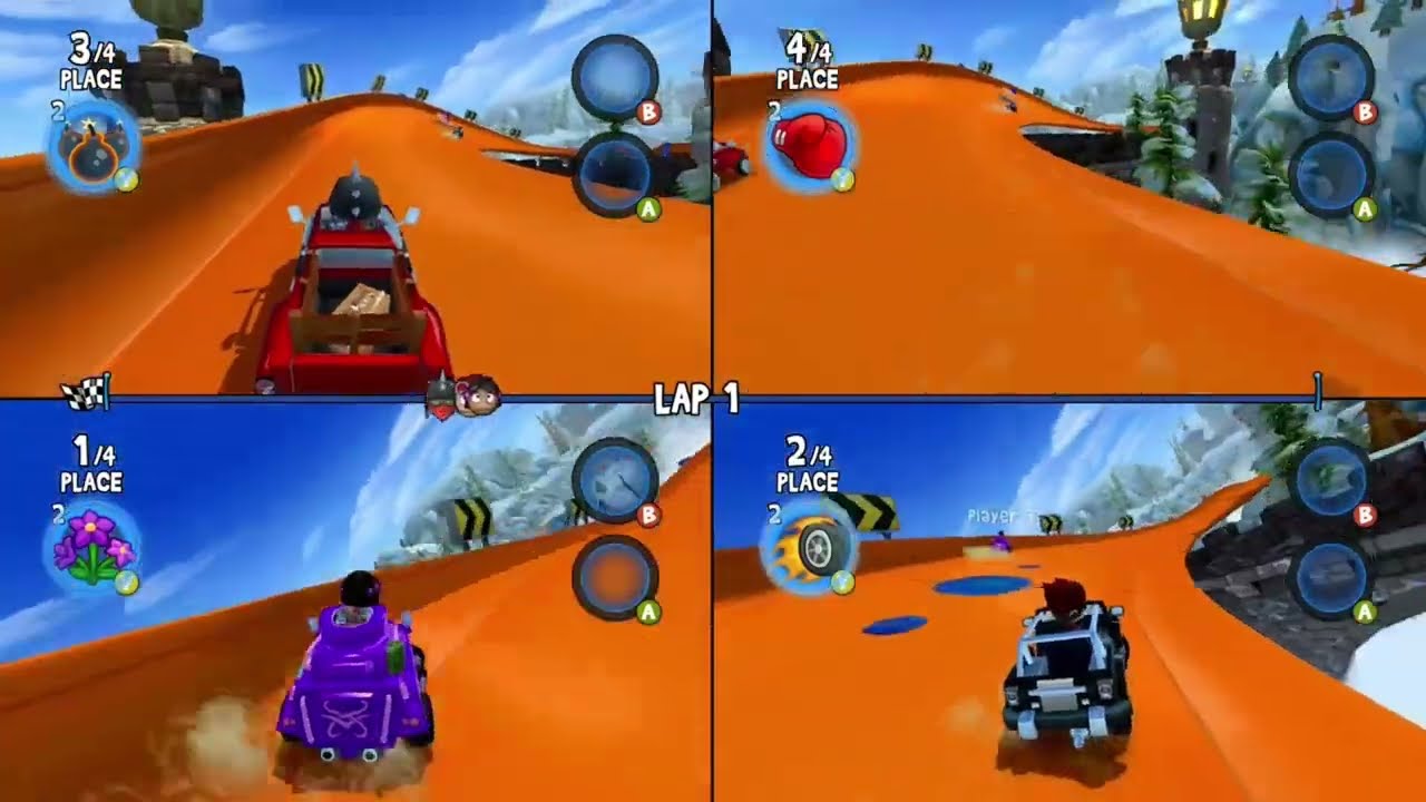 Beach Buggy Racing 2  Island Adventure 4 Player Local Coop Race