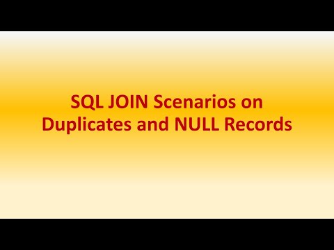SQL JOIN scenarios on NULL and duplicate records | SQL Scenario-based interview questions