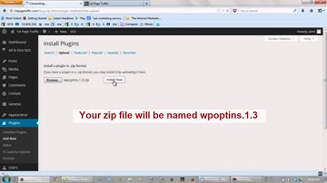 How To Create A Capture Page For Free - Installing The WP Optins Plugin Preview