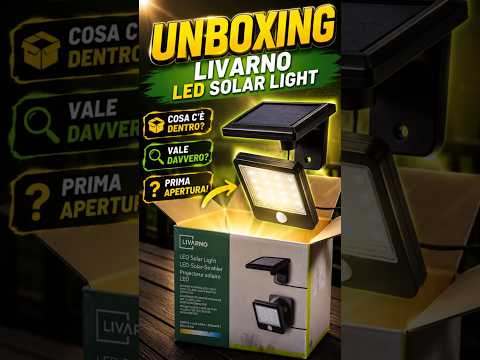Unboxing the Livarno LED Solar Light! ☀️💡