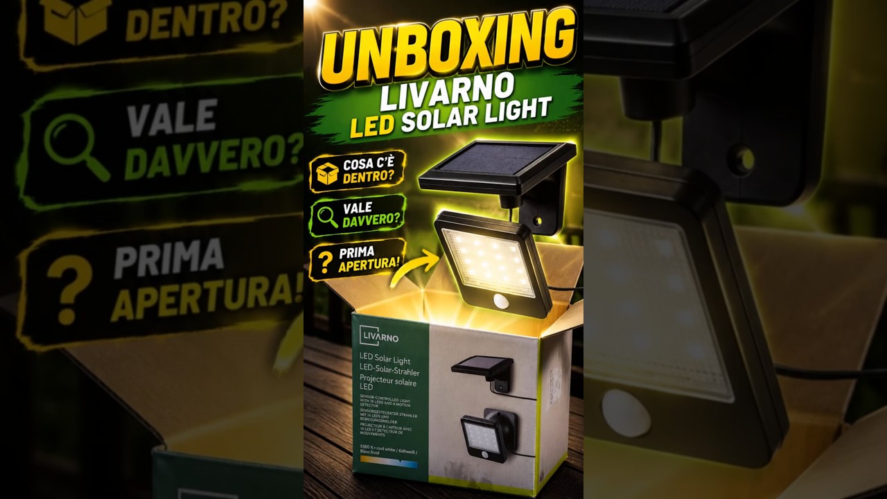 Unboxing the Livarno LED Solar Light! ☀️💡