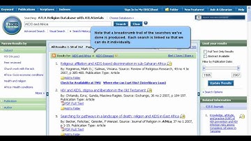 ATLA Religion Database (EBSCOhost 2.0 version)