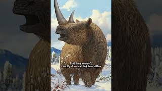 Imagine being hunted by a 2-tonne rhino covered in thick fur…  #facts