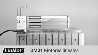 LinMot DM01 motor de guías integrado y perfectamente alineadas.