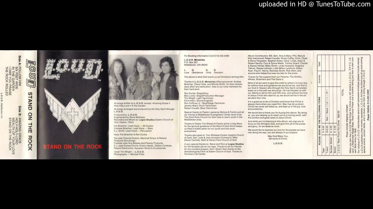 L.O.U.D. - Six Feet Wide from the 1989 Christian Metal Demo Stand on the Rock