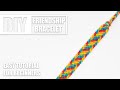 Chevron Rainbow Candy Stripe Macrame Friendship Bracelet | Easy Tutorial for Beginners