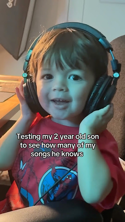Testing my son to see how many of my songs he knows…