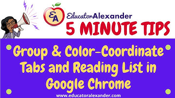 Group and Color Coordinate Tabs and Reading List in Google Chrome