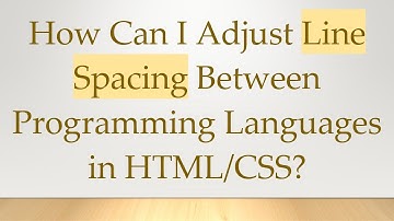 How Can I Adjust Line Spacing Between Programming Languages in HTML/CSS?
