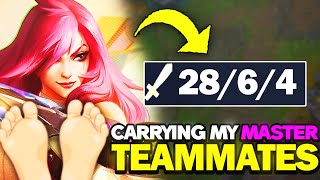 Carrying my master tier teammates with my feet ヽ(*・ω・)ﾉ