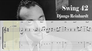 Swing 42 - Django Reinhardt | Gypsy Guitar Tab - YouTube