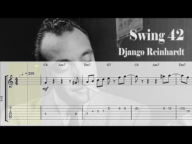 Swing 42 - Django Reinhardt | Gypsy Guitar Tab - YouTube