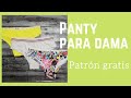 Panty para dama paso a paso - Patrón - escalado y corte y confección