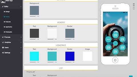6 - App Creator  How to Change Your App’s Colors
